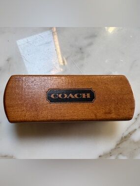 COACH Leather Horsehair Cleaning Brush